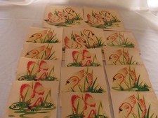 VINTAGE MEYERCORD SWAN DECALS SMALL MEDIUM AND LARGE 14 TOTAL DECALS