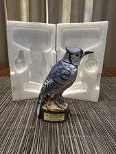 Vintage Blue Jay Bird Decanter Limited Edition Jon Sol Wisconsin Wildlife 1974