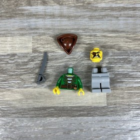 Lego Pirates III Minifigure Pirate Gunner w/ Hat and Sword 70412