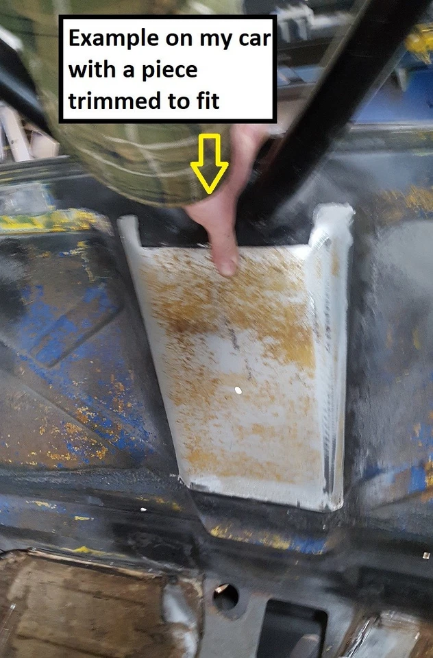 Porsche 914-6 firewall Access Plate (metal section cut) - Image 2 of 4