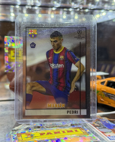 Topps 2020-21 Merlin Chrome UEFA Champions League Pedri Rookie FC Barcelona #89