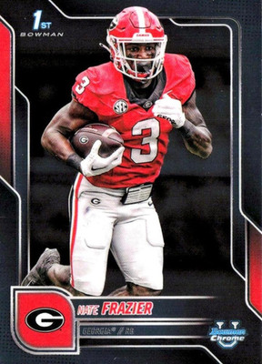 2025 Topps Bowman U Chrome Nate Frazier 1st #80 Georgia Bulldogs