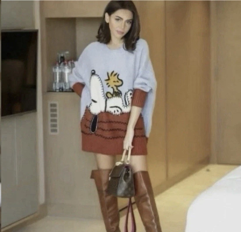 Zara Limited Edition Peanut Snoopy Oversized jumper UK 12 14 16 18 No Returns 