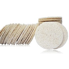 25-Pack Natural Loofah Exfoliating Face Pads - Gentle Facial Sponge  Scrubber
