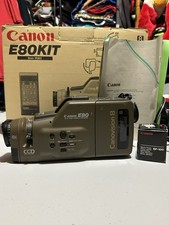 Canon E80 8mm Camcorder Kit - Vintage 1988 Video Camera - Boxed with Manual