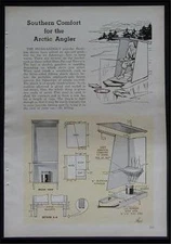 Ice Fishing Portable Shelter How-To build PLANS 1 man Shanty