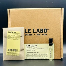 Le Labo Santal 33 Eau de Parfum Sample Vial Spray 1.5mL/0.05oz - Authentic