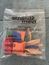 27pc ETA HAND2MIND math MANIPULATIVES color tiles foam Pattern Blocks 444OF2