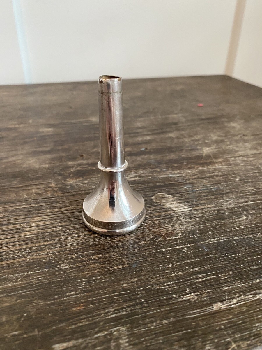 Vintage RARE Buescher 25TE Silver Plated Trombone Mouthpiece