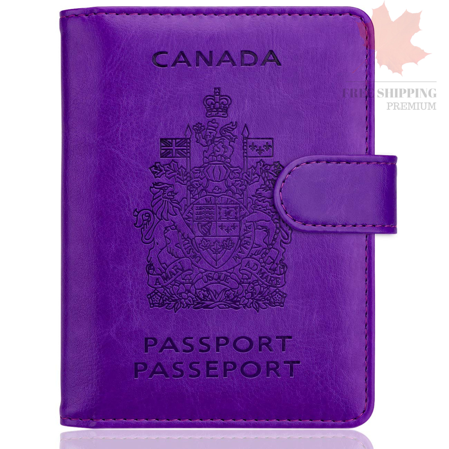 WALNEW RFID Blocking Passport Holder Travel Wallet Cover Case