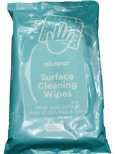 30 counts All Clear Surface Cleaning Wipe Helps Keep Surfaces Clean