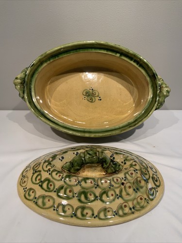 Vintage Provence France Hand Thrown And Painted Emmanuel Keil Pottery Tureen - Picture 7 of 19