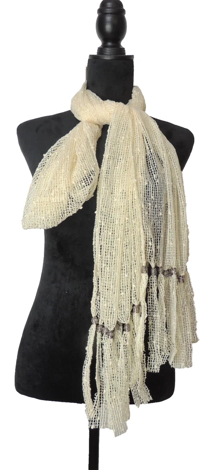 Pretty Angel Cream Hooded Scarf Scarve - Image 4 of 4