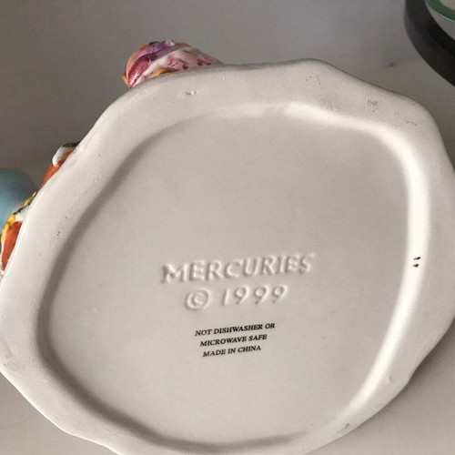 Vintage Ostern Teekanne Sahne Zucker 1 kleiner Löffel 4 Serviettenringe 1999 Mercuries - Bild 4 von 10