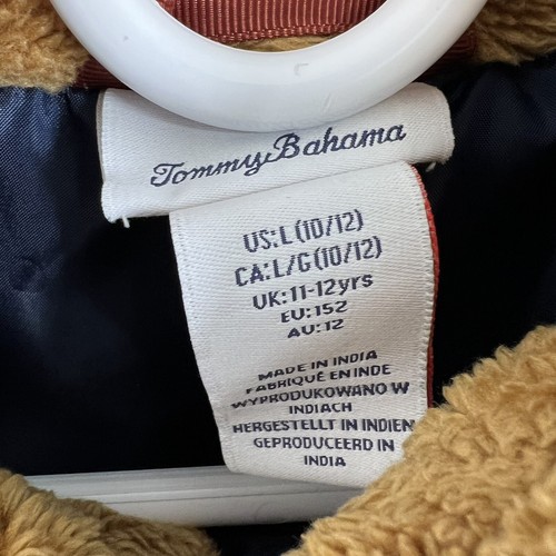 Tommy Bahama Jacket Size Large 10-12 boys Sherpa brown - Picture 4 of 4