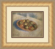 Vincent Van Gogh Basket with Apples Custom Framed Print