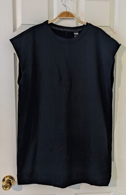 Victoria Sport Victoria's Secret Black Tunic Dress Size L Keyhole Open Back