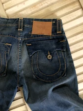 True Religion Jacob Big T Jeans Men’s 34 Distressed Bootcut ( FREE SHIPPING )