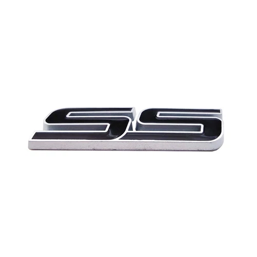 For Metal SS Emblem 3D Car Badge Decal Black - Foto 3 di 6