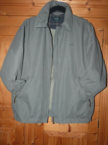 Mens Khaki WOLSEY Golf Jacket Size 