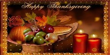 Banner Happy Thanksgiving 6ft x 3ft