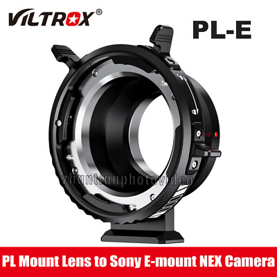 Viltrox PL-E Lens Mount Adapter Ring PL Mount Lens to Sony E/NEX Mount Cameras