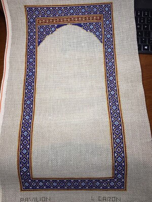 Lois Caron Pavilion Purse Needlepoint Canvas with threads 13 mesh 9''x18''