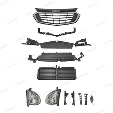 12PC For Equinox 2018-2021 L Radiator Air Baffle Shutter Grille Fog Lights Kit