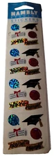 Hambly Stickers Prismatic Graduation Cap Diploma Balloons Graduate NIP New VTG 