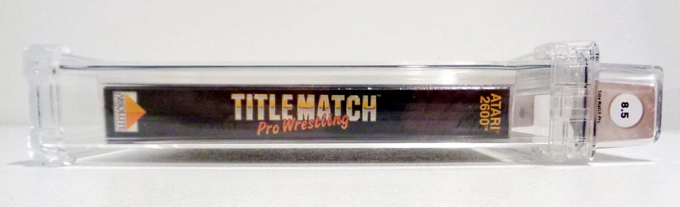 Title Match Pro Wrestling Atari 2600 Sealed 1987 BRAND NEW Graded WATA 8.5 A+ - Image 3 of 4