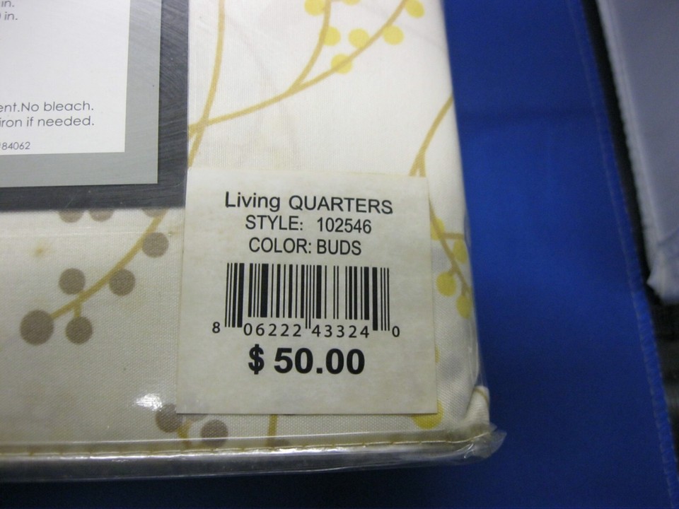 Living Quarters Easy Care Brushed Microfiber Soft Queen Sheet Set Buds Patten eBay