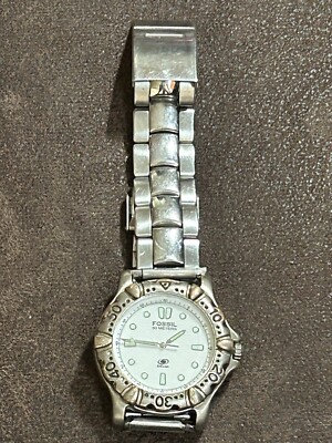 Fossil Blue Am-3073 Water Resistant Watch Stainless Steel 50m for