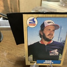 1987 Topps Baseball Card Bob James Chicago White Sox #342