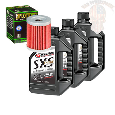 Oil Change Kit For 2012 Suzuki LT-F250 Ozark SRA Maxima SXS Synthetic 5W-40