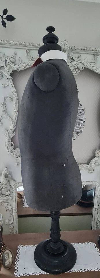 ANCIEN MANNEQUIN DE COMPTOIR HOMME NAPOLEON III STOCKMAN TAILLE DE GUEPE - Photo 4/4