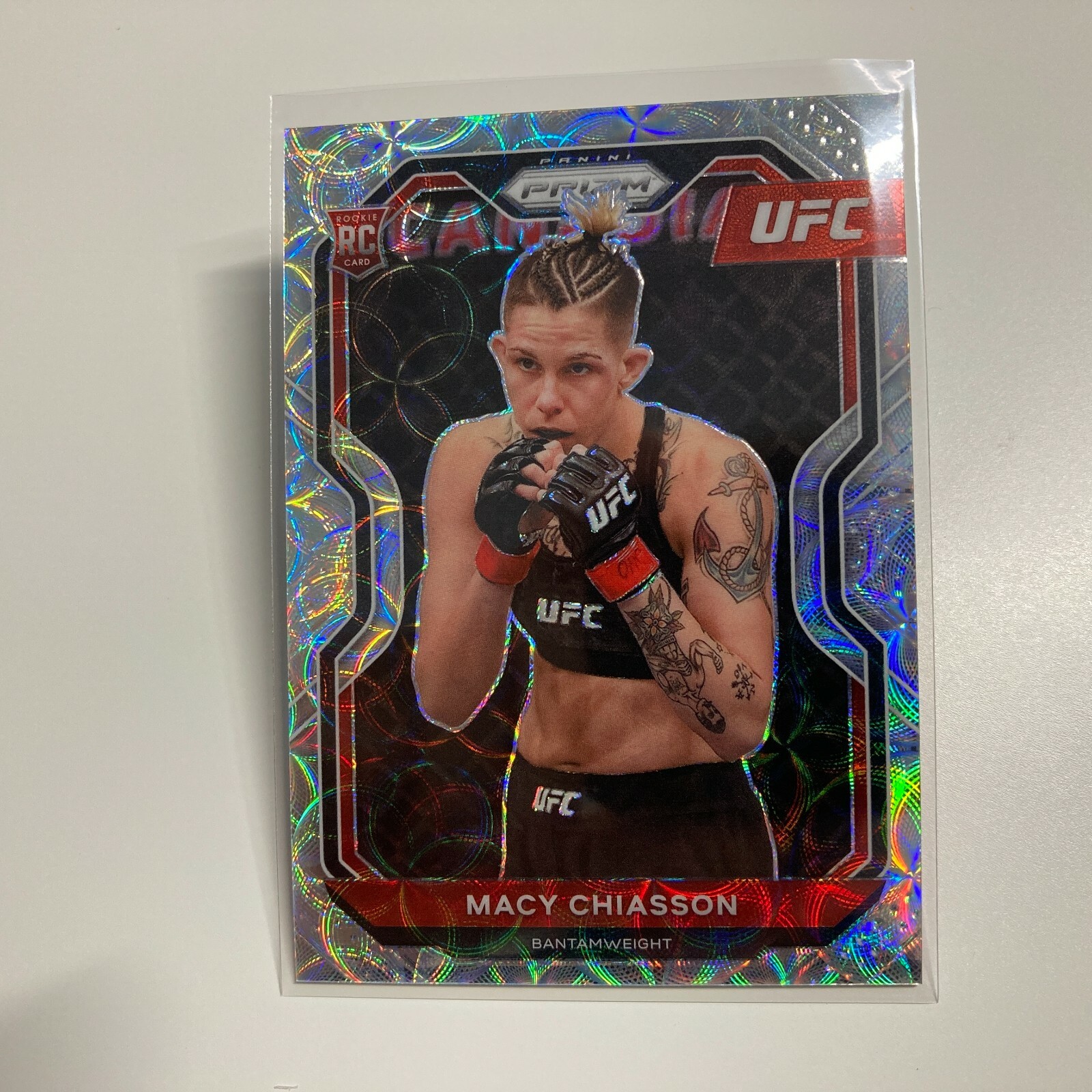 Macy Chiasson 2021 Panini Prizm UFC Premium Box Set Scope Rookie Card 15/99 #37