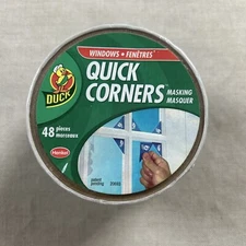 (Discontinued) Duck Brand “QUICK CORNERS” 48 Pc Blue Masking Painter Tape Window