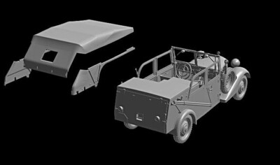 MASTERBOX GERMAN MILITARY Personale Auto Sd.Kfz.1 Tipo 170VK 1:3 5