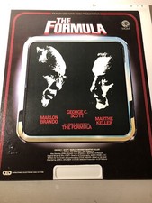 The Formula 1980 CED Video Disc Crime Thriller George C. Scott Marlon Brando