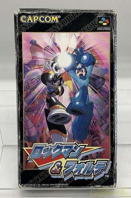 Capcom Rockman Forte SHVCPAr6J Game with Box & Inner Case  Used