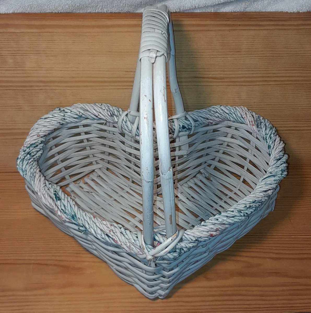 Heart Shape Basket Cute Baskets Home Decor eBay