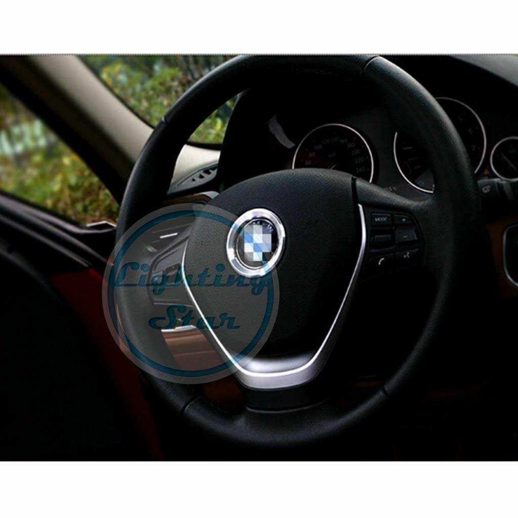 Chrome Steering wheel Logo Ring Cover Sticker Center Decor For BMW 1 3 5 Series eBay