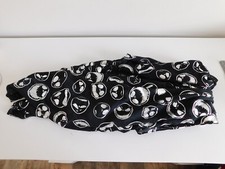 Disney Halloween Scarf Nightmare Before Christmas Loop Scarf Black  Silver NWT