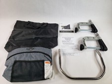 Hook On Clip on High Chair Fold-Flat Storage Portable Navy Blue Feeding Seat