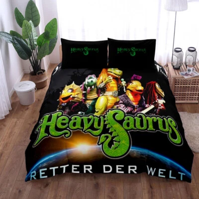 Neu Heavysaurus Cartoon Bettwäsche Set Kissenbezüge80x80 Anpassbar Bettbezug LH - Bild 1 von 4