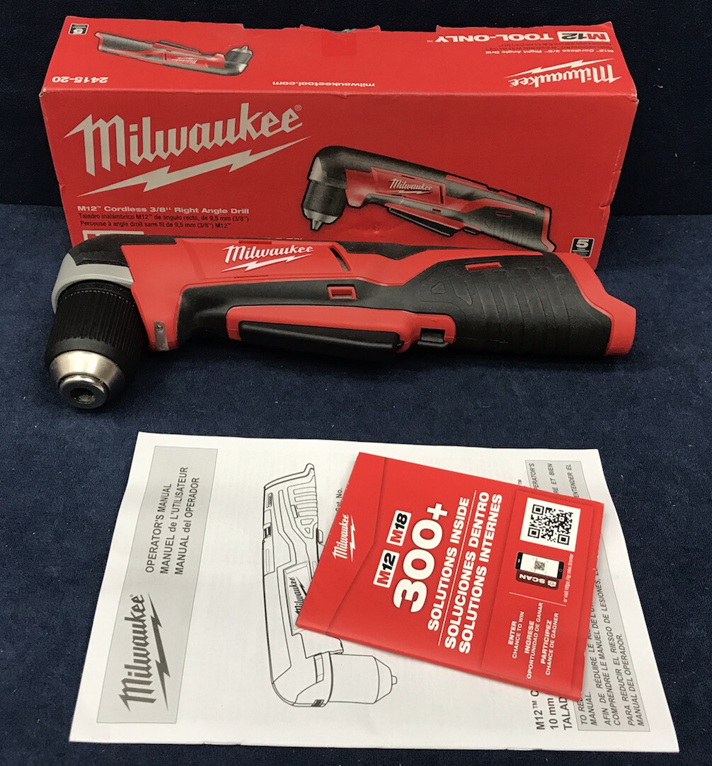 Milwaukee 241520 M12 12v Cordless 3/8" Right Angle Drill Tool Only