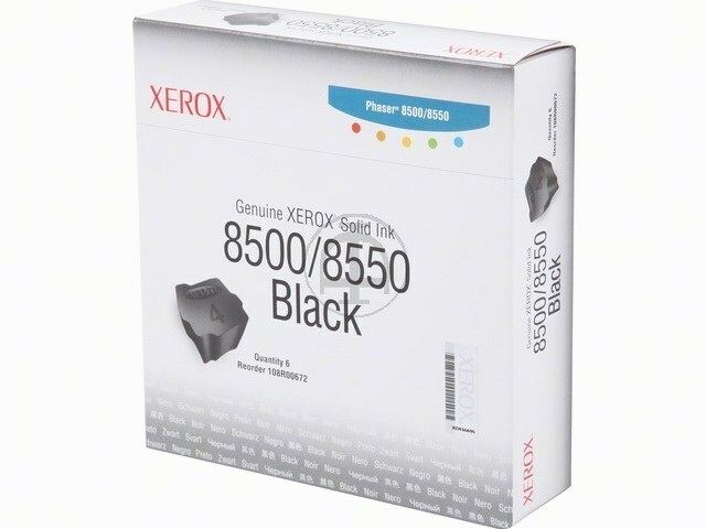 Cartouche encre solide Xerox noire Phaser 8500 pour imprimante de bureau