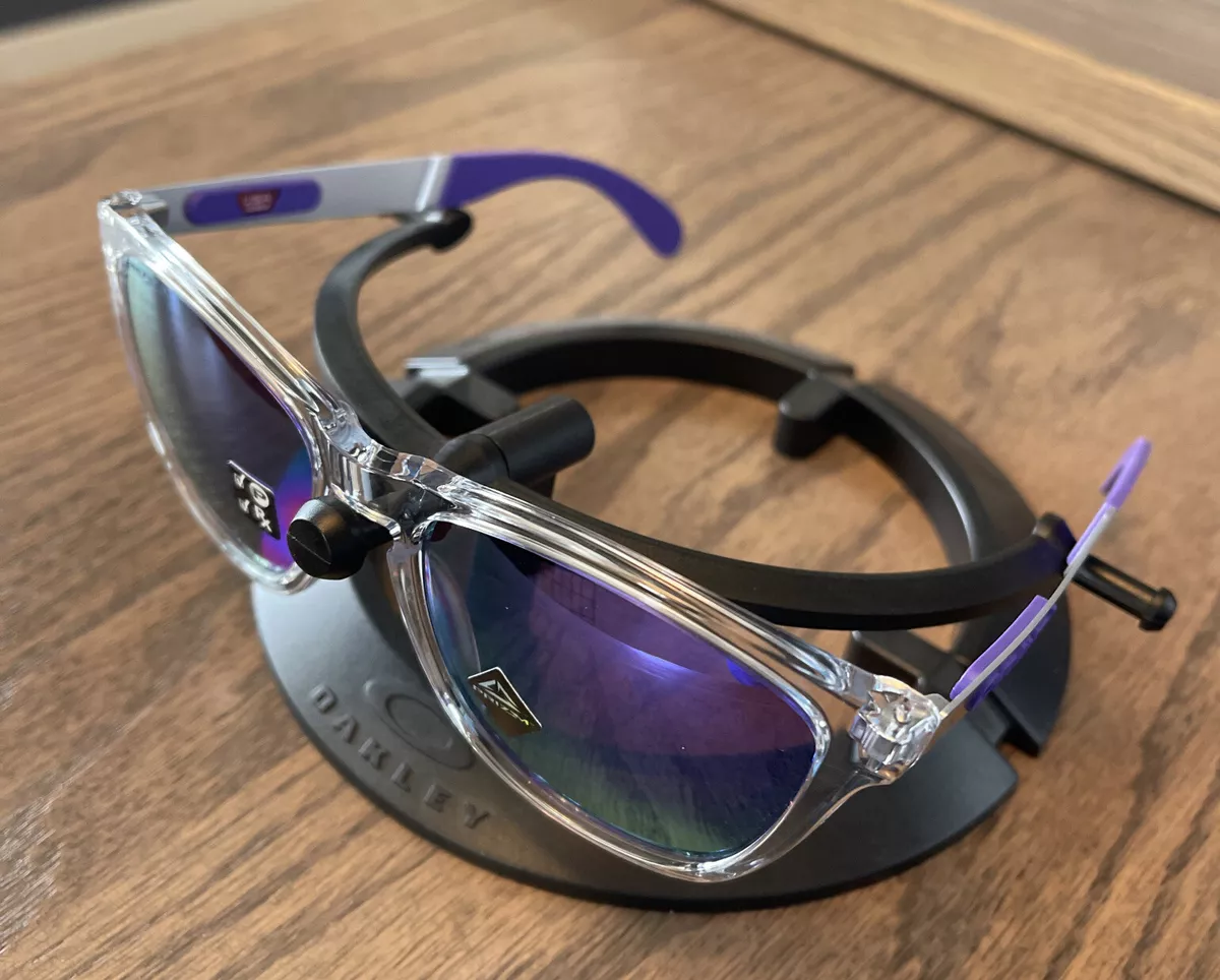 Oakley Frogskins mix Sunglasses - Clear w/ Prizm Violet Polarized  OO9428-1755