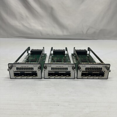 LOT OF 3 CISCO C3KX-NM-10G Genuine 2 Port 10GB SFP+ Network Module 3560X 3750X