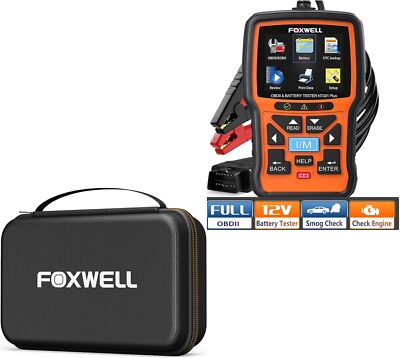 Automotive OBD2 Diagnostic Scanner Car Battery Tester 12V OBD Code Reader & Bag